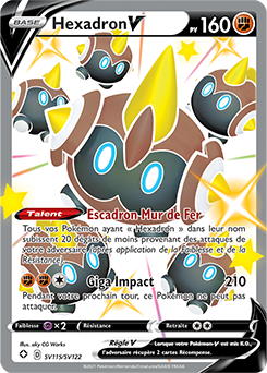 Carte Pokémon Hexadron V SV115/SV122 de la série Destinées Radieuses en vente au meilleur prix