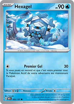 Carte Pokémon Hexagel 55/197 de la série Flammes Obsidiennes en vente au meilleur prix