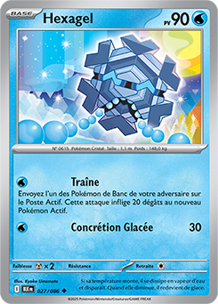 Carte Pokémon Peu commune Hexagel 27/86 de la série Foudre Noire