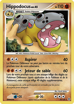 Carte Pokémon Hippodocus 29/130 de la série Diamant & Perle en vente au meilleur prix