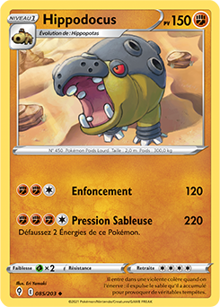 Carte Pokémon Hippodocus 85/203 de la série Évolution Céleste en vente au meilleur prix
