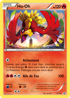 Carte Pokémon Promo Ho-Oh XY153 de la série Promos XY