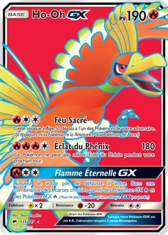 Carte Pokémon Pokémon Full Art Ho-Oh GX 131/147 de la série Ombres Ardentes