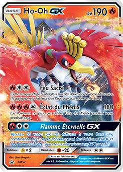 Carte Pokémon Promo Ho-Oh GX SM57 de la série Promos Soleil et Lune