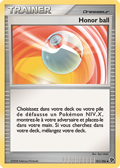 Carte Pokémon Peu commune Honor ball 101/106 de la série Duels au Sommet