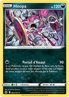 Carte Pokémon Hoopa 083/159 de la série Zénith Suprême en vente au meilleur prix