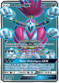 Carte Pokémon Hoopa GX 166/181 de la série Duo de Choc en vente au meilleur prix