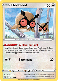 Carte Pokémon Hoothoot 120/189 de la série Astres Radieux en vente au meilleur prix