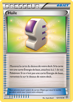 Carte Pokémon Huile 121/135 de la série Tempête Plasma en vente au meilleur prix