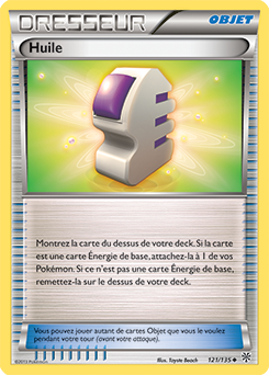 Carte Pokémon Peu commune Huile 121/135 de la série Tempête Plasma
