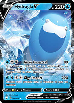 Carte Pokémon Hydragla V 48/203 de la série Évolution Céleste en vente au meilleur prix
