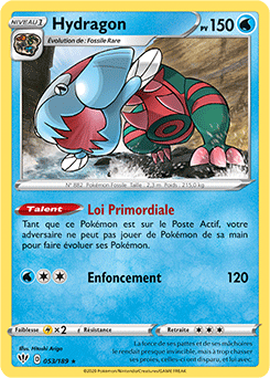 Carte Pokémon Hydragon 53/189 de la série Ténèbres Embrasées en vente au meilleur prix