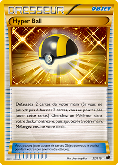 Carte Pokémon Hyper Ball 122/116 de la série Glaciation Plasma en vente au meilleur prix