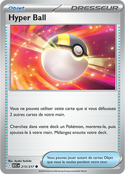 Carte Pokémon Hyper Ball 213/217 de la série Héros Transcendants en vente au meilleur prix