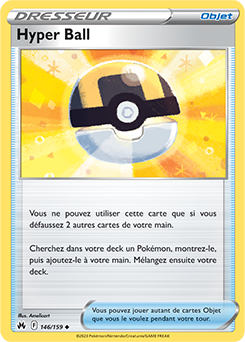Carte Pokémon Hyper Ball 146/159 de la série Zénith Suprême en vente au meilleur prix