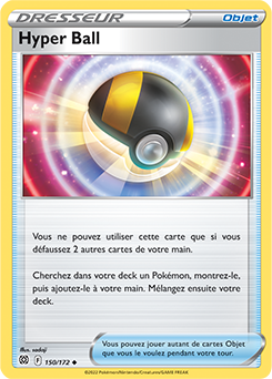 Carte Pokémon Peu commune Hyper Ball 150/172 de la série Stars Étincelantes