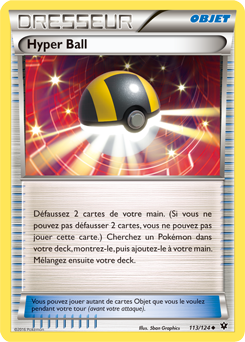 Carte Pokémon Hyper Ball 113/124 de la série Impact des Destins en vente au meilleur prix