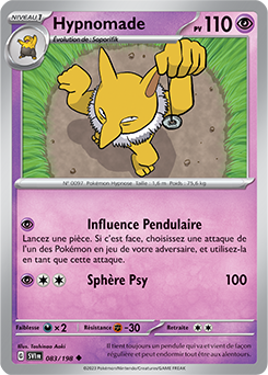 Carte Pokémon Hypnomade 083/198 de la série Écarlate et Violet en vente au meilleur prix