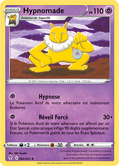 Carte Pokémon Hypnomade 62/203 de la série Évolution Céleste en vente au meilleur prix