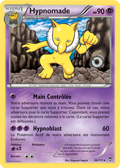 Carte Pokémon Hypnomade 36/111 de la série Poings Furieux en vente au meilleur prix
