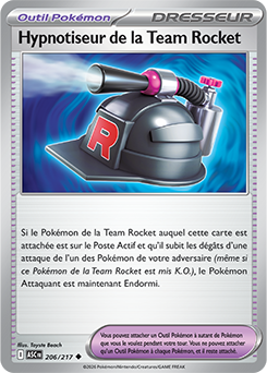 Carte Pokémon Hypnotiseur de la Team Rocket 206/217 de la série Héros Transcendants en vente au meilleur prix