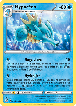 Carte Pokémon Hypocean 036/196 de la série Origine Perdue en vente au meilleur prix