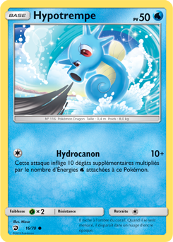 Carte Pokémon Hypotrempe 16/70 de la série Majesté des Dragons en vente au meilleur prix