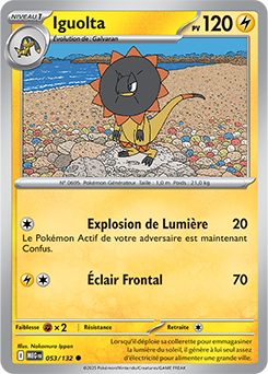 Carte Pokémon Communes Iguolta 53/132 de la série Méga-Évolution