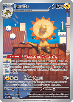 Carte Pokémon Iguolta 229/217 de la série Héros Transcendants en vente au meilleur prix