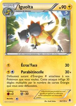 Carte Pokémon Iguolta 30/119 de la série Vigueur Spectrale en vente au meilleur prix