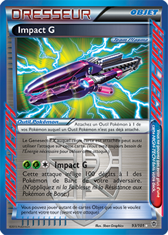 Carte Pokémon Impact G 93/101 de la série Explosion Plasma en vente au meilleur prix