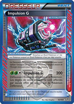 Carte Pokémon Impulsion G 92/101 de la série Explosion Plasma en vente au meilleur prix