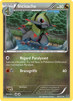 Carte Pokémon Incisache 68/101 de la série Explosion Plasma en vente au meilleur prix