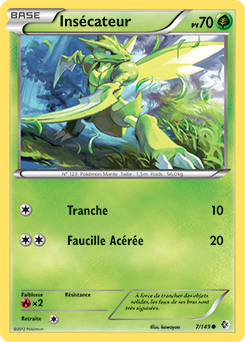Carte Pokémon Commune Insécateur 7/149 de la série Frantières Franchies