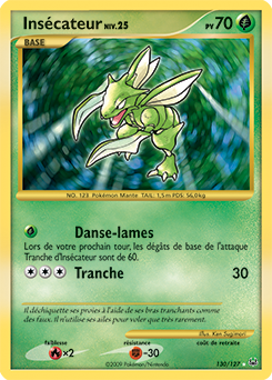 Carte Pokémon Insécateur 130/127 de la série Platine en vente au meilleur prix