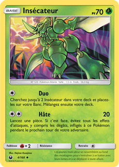 Carte Pokémon Peu commune Insécateur 4/168 de la série Tempête Céleste
