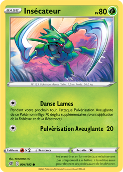 Carte Pokémon Insécateur 4/192 de la série Clash des Rebelles en vente au meilleur prix