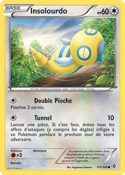 Carte Pokémon Commune Insolourdo 111/149 de la série Frantières Franchies