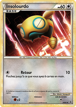 Carte Pokémon Peu commune Insolourdo 29/95 de la série Déchaînement