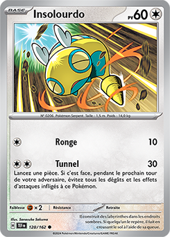 Carte Pokémon Insolourdo 128/162 de la série Forces Temporelles en vente au meilleur prix