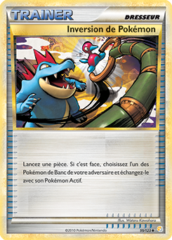 Carte Pokémon Peu commune Inversion de Pokémon 99/123 de la série HeartGold SoulSilver