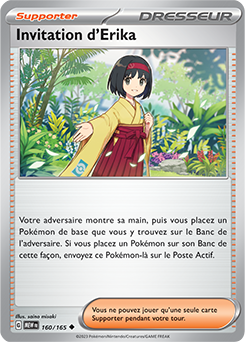 Carte Pokémon Invitation d'Erika 160/165 de la série 151 en vente au meilleur prix