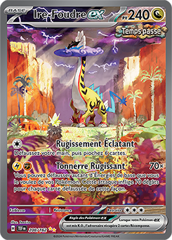 Carte Pokémon Ire-Foudre ex 208/162 de la série Forces Temporelles en vente au meilleur prix