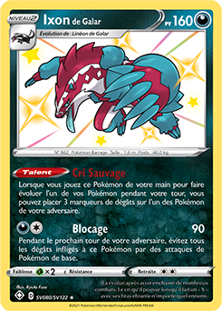 Carte Pokémon Ixon de Galar SV080/SV122 de la série Destinées Radieuses en vente au meilleur prix