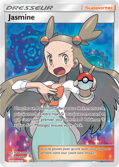 Carte Pokémon Dresseur Full Art Jasmine 177/181 de la série Duo de Choc