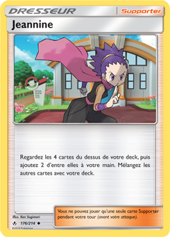 Carte Pokémon Peu commune Jeannine 176/214 de la série Alliance Infallible