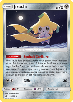 Carte Pokémon Jirachi 99/181 de la série Duo de Choc en vente au meilleur prix