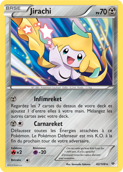 Carte Pokémon Jirachi 42/108 de la série Ciel Rugissant en vente au meilleur prix