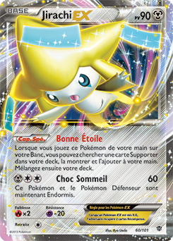 Carte Pokémon Jirachi EX 60/101 de la série Explosion Plasma en vente au meilleur prix