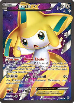 Carte Pokémon Pokémon Full Art Jirachi EX 98/101 de la série Explosion Plasma